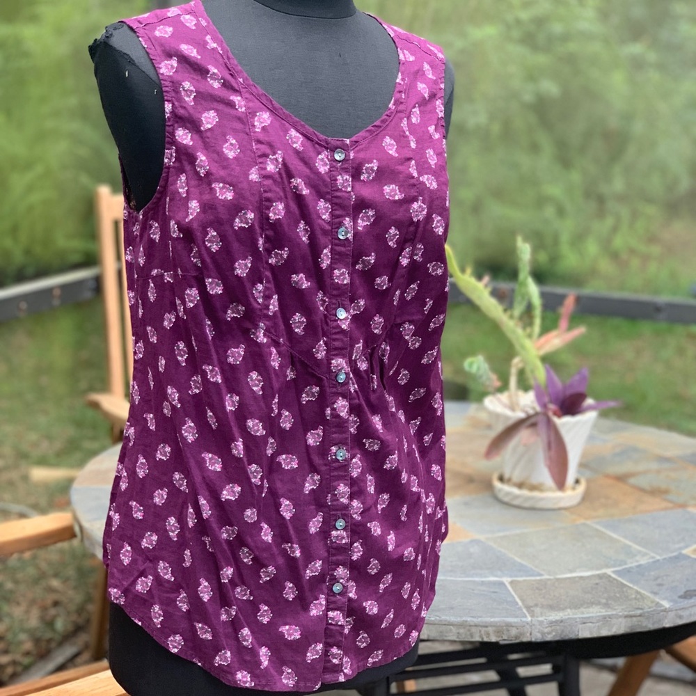 Croft & Barrow Floral Summer Top - Picture 3 of 14